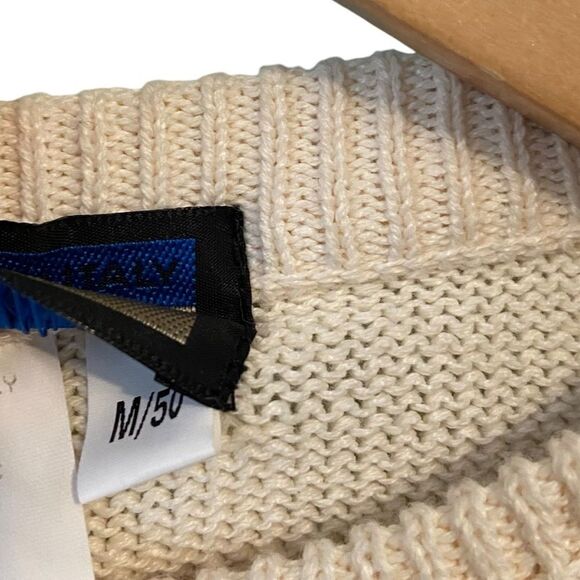 iL Lago Made in Italy Crewneck Knit Pattern Sweater in Size Medium Unisex - Picture 8 of 10